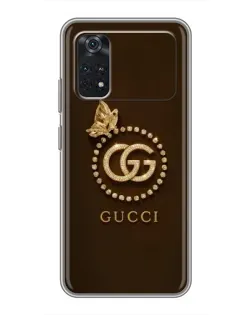 Чохол для Xiaomi POCO X4 Pro 5G з картинкою «Gucci — золотий метелик»