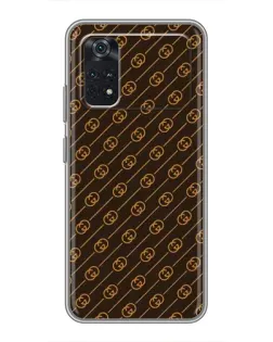 Чохол для Xiaomi POCO X4 Pro 5G з картинкою «Gucci — золоті діагоналі»
