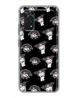 Чохол для Xiaomi POCO X4 Pro 5G з картинкою «Чорний паттерн Kuromi»