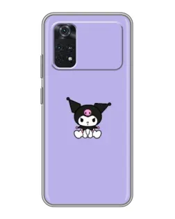 Чохол для Xiaomi POCO X4 Pro 5G з картинкою «Kuromi — фіолетовий мінімалізм»