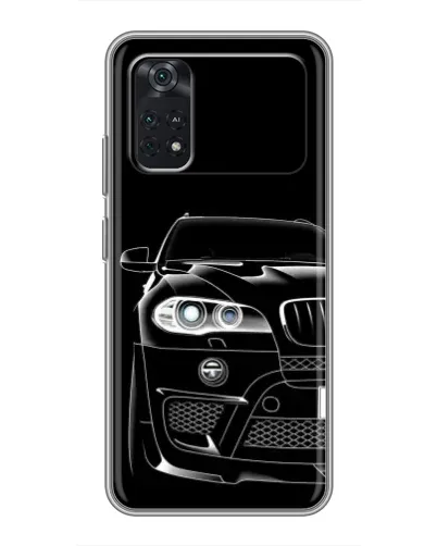 Чохол для Xiaomi POCO X4 Pro 5G з картинкою «Темний силует BMW»