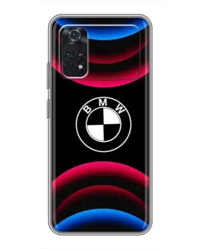 Чохол для Xiaomi POCO X4 Pro 5G з картинкою «Логотип BMW та неонові дуги»