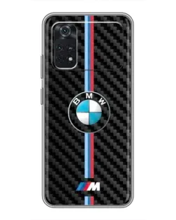 Чохол для Xiaomi POCO X4 Pro 5G з картинкою «Емблема BMW та карбон»