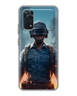 Чохол для Xiaomi POCO X4 Pro 5G з картинкою «PUBG — реалістичний герой»