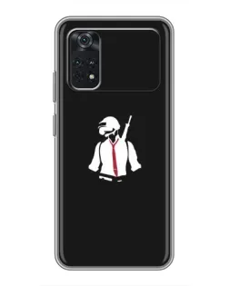 Чохол для Xiaomi POCO X4 Pro 5G з картинкою «PUBG — силует воїна»