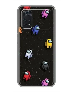 Чохол для Xiaomi POCO X4 Pro 5G з картинкою «Космічний патерн Among Us»