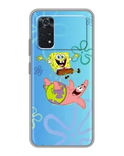 Чехол для Xiaomi POCO X4 Pro 5G с картинкой «Спанч Боб и Патрик»