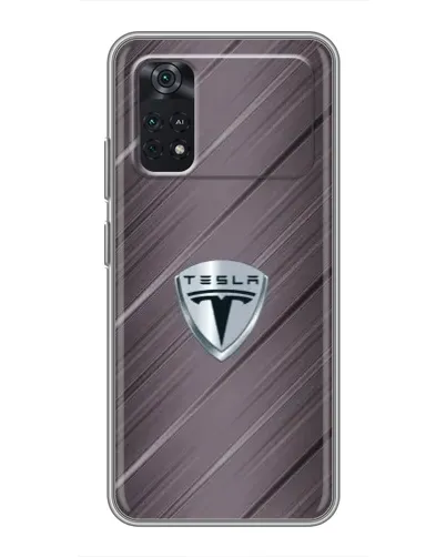 Чохол для Xiaomi POCO X4 Pro 5G з картинкою «Металева текстура Tesla»