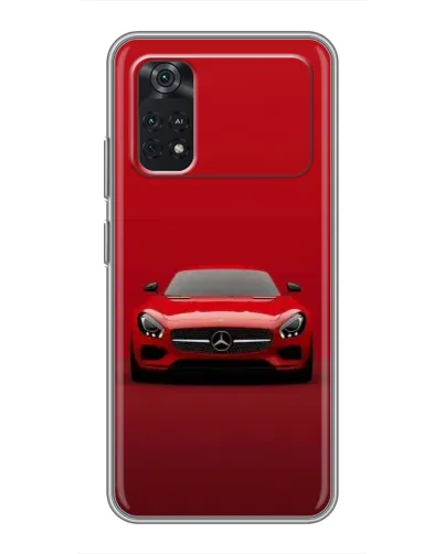 Чехол для Xiaomi POCO X4 Pro 5G с картинкой «Красный Mercedes AMG» Чехол для Xiaomi POCO X4 Pro 5G с картинкой «Красный Mercedes AMG»