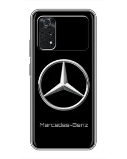 Чехол для Xiaomi POCO X4 Pro 5G с картинкой «Mercedes Silver Logo»