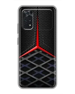 Чехол для Xiaomi POCO X4 Pro 5G с картинкой «Mercedes Carbon Grid»