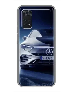 Чехол для Xiaomi POCO X4 Pro 5G с картинкой «Mercedes EQ — будущее»