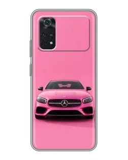 Чехол для Xiaomi POCO X4 Pro 5G с картинкой «Розовый Mercedes AMG»