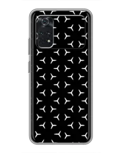 Чехол для Xiaomi POCO X4 Pro 5G с картинкой «Mercedes паттерн звезд»