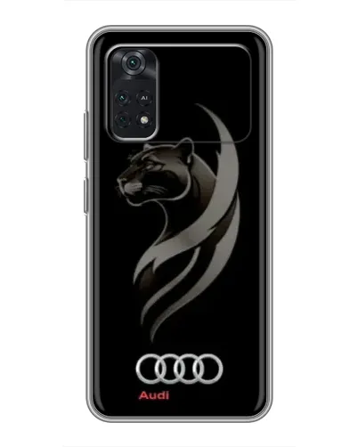 Чохол для Xiaomi POCO X4 Pro 5G з картинкою «Графіка — пантера та Audi»