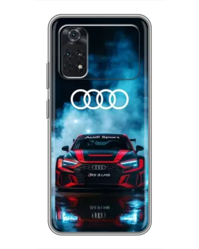 Чохол для Xiaomi POCO X4 Pro 5G з картинкою «Audi Sport — неон»