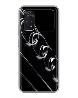 Чохол для Xiaomi POCO X4 Pro 5G з картинкою «Audi — абстрактні кільця»