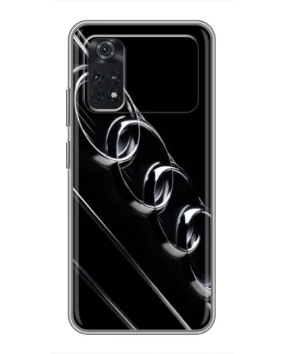 Чохол для Xiaomi POCO X4 Pro 5G з картинкою «Audi — абстрактні кільця»
