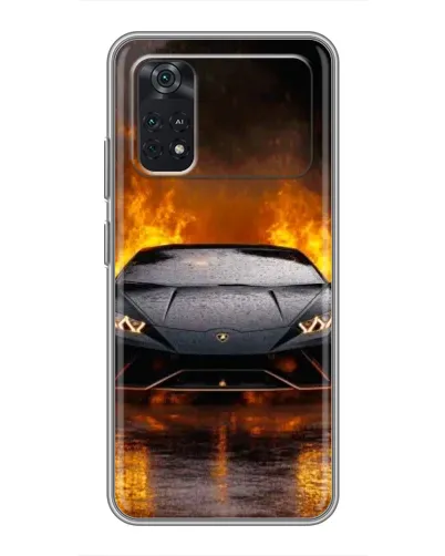Чехол для Xiaomi POCO X4 Pro 5G с картинкой «Lamborghini в огне» Чехол для Xiaomi POCO X4 Pro 5G с картинкой «Lamborghini в огне»