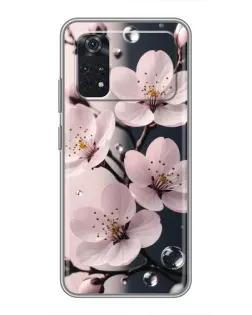 Чохол для Xiaomi POCO X4 Pro 5G з картинкою «Ніжня сакура та краплі»