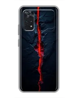 Чохол для Xiaomi POCO X4 Pro 5G з картинкою «Червона лавова тріщина»