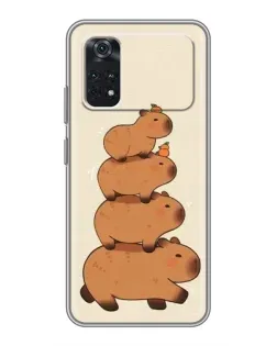 Чохол для Xiaomi POCO X4 Pro 5G з картинкою «Вежа з капібар»