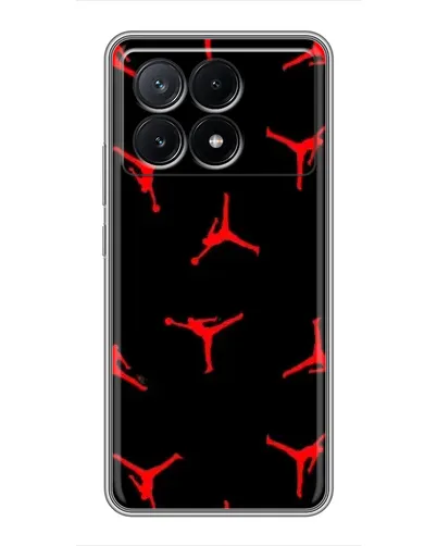 Чехол для Xiaomi POCO X6 Pro (5G) с картинкой «Jordan Red Pattern» Чехол для Xiaomi POCO X6 Pro (5G) с картинкой «Jordan Red Pattern»