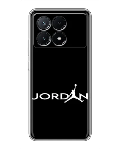 Чехол для Xiaomi POCO X6 Pro (5G) с картинкой «Jordan White Logo» Чехол для Xiaomi POCO X6 Pro (5G) с картинкой «Jordan White Logo»