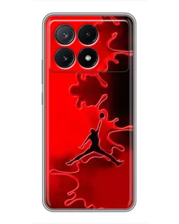 Чехол для Xiaomi POCO X6 Pro (5G) с картинкой «Jordan Red Smoke»