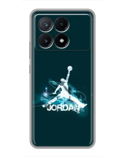 Чехол для Xiaomi POCO X6 Pro (5G) с картинкой «Jordan Blue Fire» Чехол для Xiaomi POCO X6 Pro (5G) с картинкой «Jordan Blue Fire»