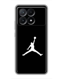 Чехол для Xiaomi POCO X6 Pro (5G) с картинкой «Jordan Silhouette»