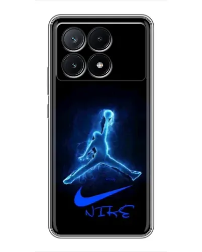 Чехол для Xiaomi POCO X6 Pro (5G) с картинкой «Jordan Neon Blue» Чехол для Xiaomi POCO X6 Pro (5G) с картинкой «Jordan Neon Blue»