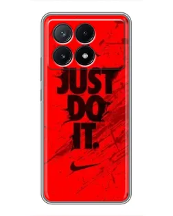 Чехол для Xiaomi POCO X6 Pro (5G) с картинкой «Nike Just Do It»