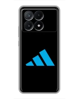Чехол для Xiaomi POCO X6 Pro (5G) с картинкой «Adidas Cyan Logo»