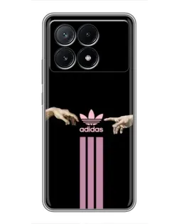 Чехол для Xiaomi POCO X6 Pro (5G) с картинкой «Adidas Hands»