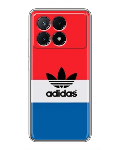 Чехол для Xiaomi POCO X6 Pro (5G) с картинкой «Ретро блоки Adidas» Чехол для Xiaomi POCO X6 Pro (5G) с картинкой «Ретро блоки Adidas»