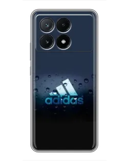 Чехол для Xiaomi POCO X6 Pro (5G) с картинкой «Adidas Water Drops»