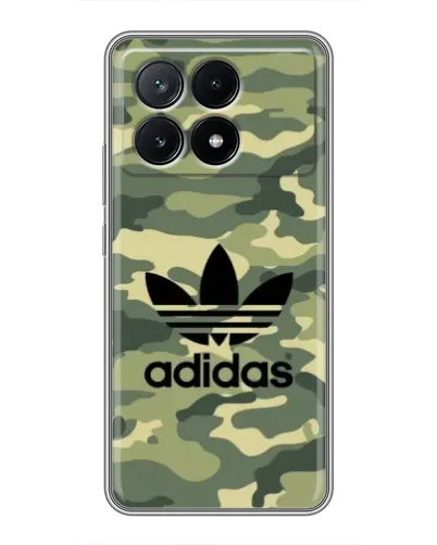 Чехол для Xiaomi POCO X6 Pro (5G) с картинкой «Милитари стиль Adidas» Чехол для Xiaomi POCO X6 Pro (5G) с картинкой «Милитари стиль Adidas»