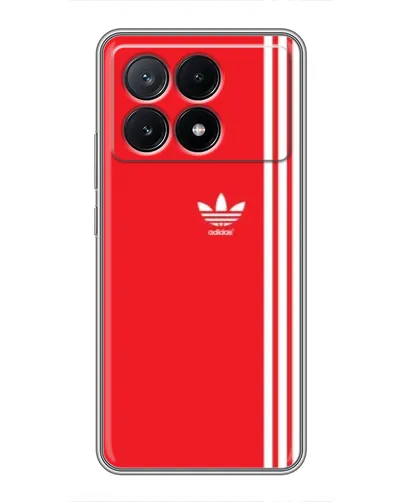Чехол для Xiaomi POCO X6 Pro (5G) с картинкой «Красный минимализм Adidas» Чехол для Xiaomi POCO X6 Pro (5G) с картинкой «Красный минимализм Adidas»