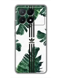 Чехол для Xiaomi POCO X6 Pro (5G) с картинкой «Пальмовые листья адидас»