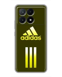 Чехол для Xiaomi POCO X6 Pro (5G) с картинкой «Оливковый градиент Adidas»