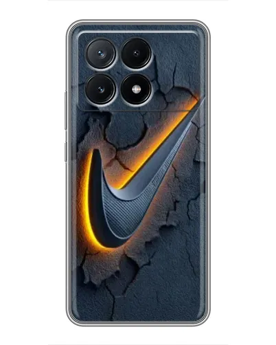 Чехол для Xiaomi POCO X6 Pro (5G) с картинкой «Объемный логотип Найк»