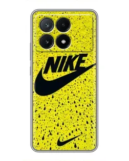 Чехол для Xiaomi POCO X6 Pro (5G) с картинкой «Желтый текстурный Nike»