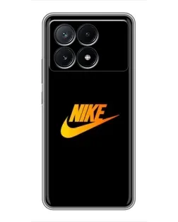 Чехол для Xiaomi POCO X6 Pro (5G) с картинкой «Золотой логотип Nike»
