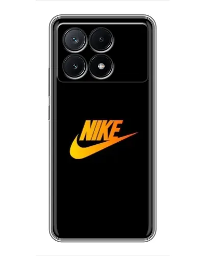 Чехол для Xiaomi POCO X6 Pro (5G) с картинкой «Золотой логотип Nike»
