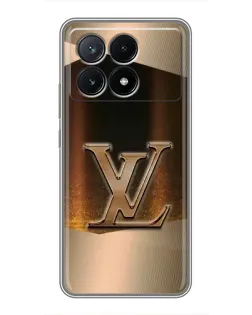 Чехол для Xiaomi POCO X6 Pro (5G) с картинкой «LV — золотое сияние»