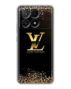 Чехол для Xiaomi POCO X6 Pro (5G) с картинкой «LV — золотые искры»