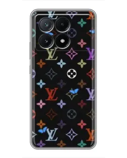 Чехол для Xiaomi POCO X6 Pro (5G) с картинкой «Цветная монограмма LV»