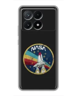 Чохол для Xiaomi POCO X6 Pro (5G) з картинкою «NASA — емблема місії» Чохол для Xiaomi POCO X6 Pro (5G) з картинкою «NASA — емблема місії»