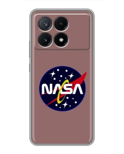 Чехол для Xiaomi POCO X6 Pro (5G) с картинкой «NASA — ретро космос» Чехол для Xiaomi POCO X6 Pro (5G) с картинкой «NASA — ретро космос»